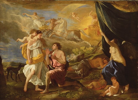 Selene and Endymion de Nicolas Poussin