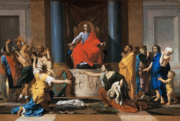 The Judgement of Solomon de Nicolas Poussin