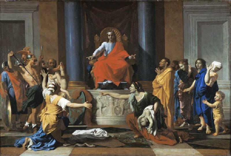 El veredicto de Salomón de Nicolas Poussin