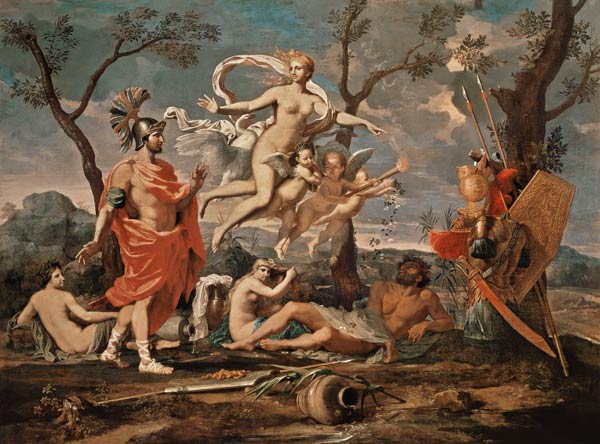 Venus armando Aeneas de Nicolas Poussin
