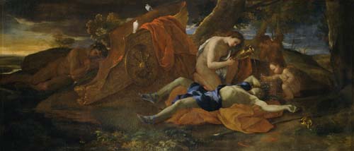 Venus llorando por Adonis de Nicolas Poussin