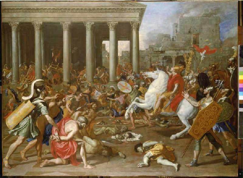 La destrucción del templo en Jerusalem de Nicolas Poussin