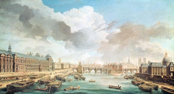 The Louvre, the Pont Neuf and the College des Quatre Nations de Nicolas Raguenet