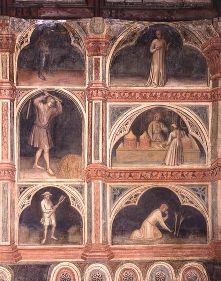 The Month of July, from a series of murals depicting the Astrological Cycle de Nicolo & Stefano da Ferrara Miretto