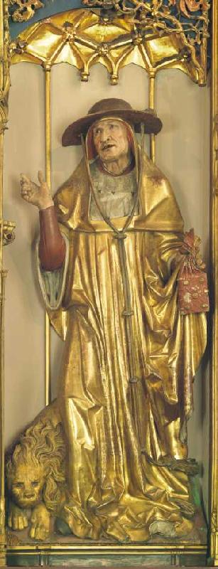 Isenheimer Altar, Detail: Der heilige Hieronymus. de Niklaus von Hagenau
