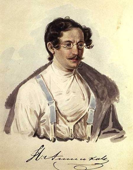 Portrait of Ivan Annenkov (1802-78) in Peter Prison de Nikolai Alexandrovich Bestuzhev