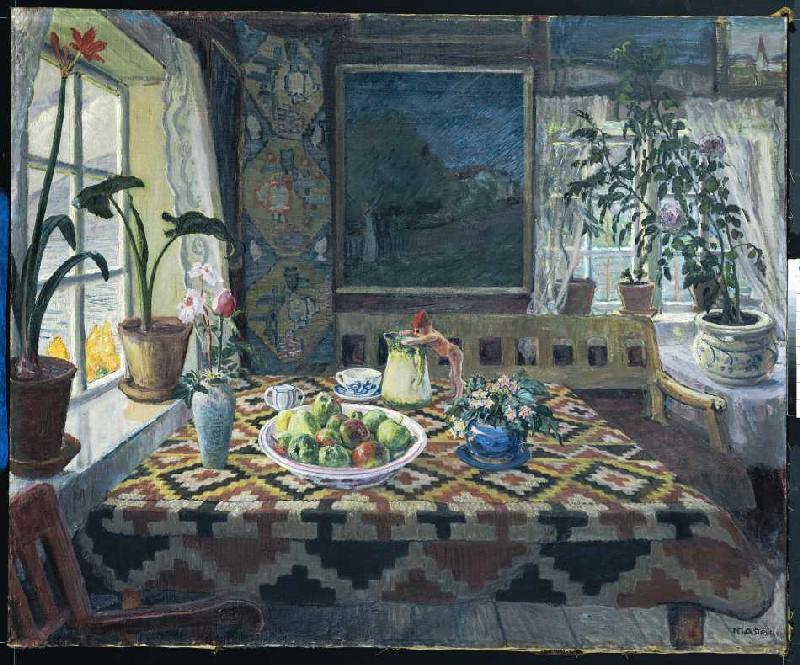 Living room in Sandalstrand. de Nikolai Astrup