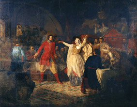 Die Grossfürstin Sophia zerreist den Gürtel von Wassily Kossoy de Nikolai Dmitrievich Dmitriev-Orenburgsky