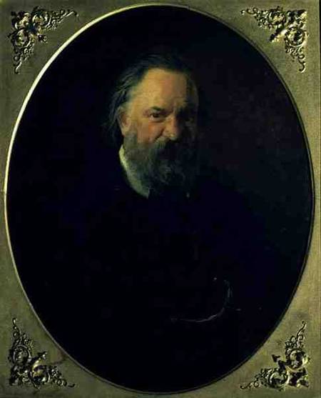 Portrait of Aleksandr Ivanovich Herzen (1812-70) de Nikolai Gay