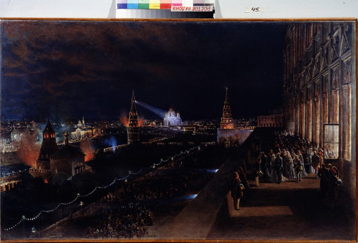 Illumination of the Moscow Kremlin de Nikolai Jegorowitsch Makowski