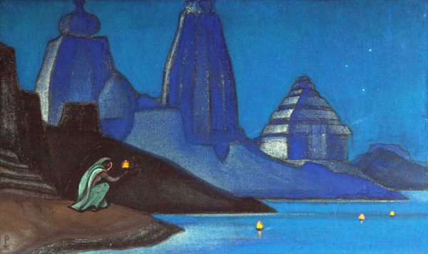 Flame of Happiness (Lights on the Ganges) de Nikolai Konstantinow. Roerich