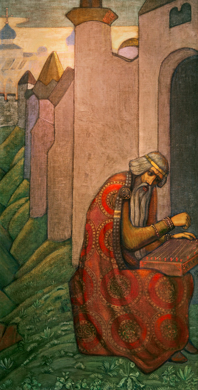 Mittelalterlicher slawischer Dichter de Nikolai Konstantinow. Roerich