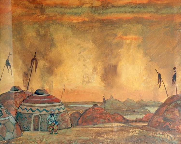 Bühne v. Roerich Borodin de Nikolai Konstantinow. Roerich