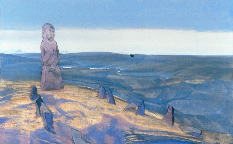 The Guardian of the Chalice de Nikolai Konstantinow. Roerich