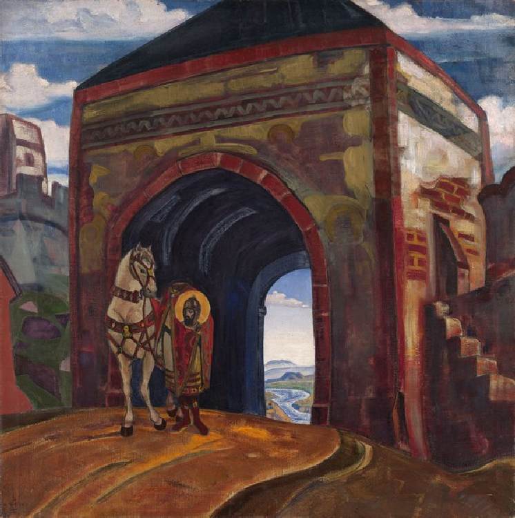 Heiliger Mercurius von Smolensk de Nikolai Konstantinow. Roerich