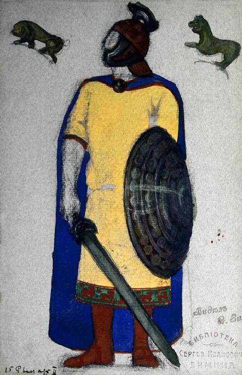 Tristan und Isolde Figurine de Nikolai Konstantinow. Roerich