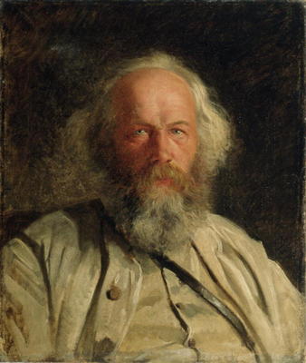 Portrait of Mikhail Alexandrovich Bakunin (1814-76) 1871 (oil on canvas) de Nikolai Nikolajevitch Gay