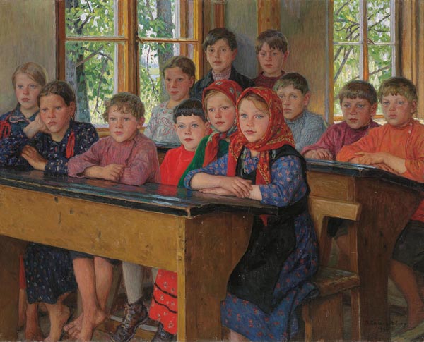 Das Klassenzimmer de Nikolai P. Bogdanow-Bjelski