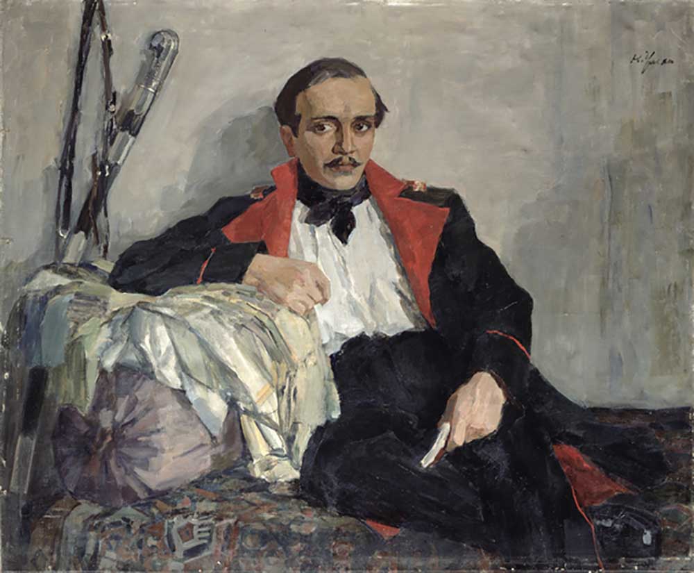 Portrait of Michail Lermontov (1814-1841) 1941 de Nikolai Pavlovich Ulyanov