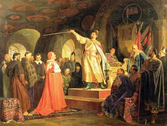 Prince Roman of Halych-Volhynia receiving the ambassadors of Pope Innocent III de Nikolai Vasilievich Nevrev