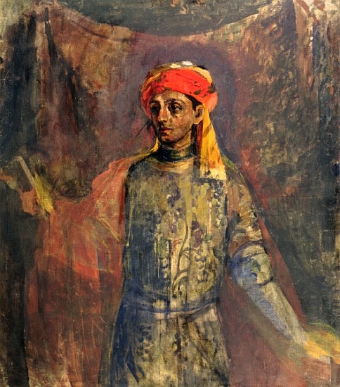 Portrait of Mikhail Kuzmin, 1911-12 de Nikolaj Nikolaevic Sapunov
