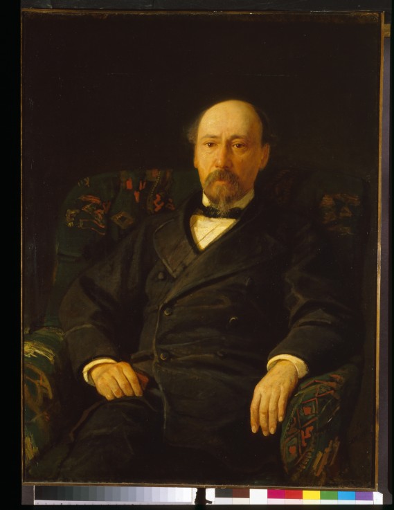 Portrait of the poet Nikolay Nekrasov (1821-1877) de Nikolai Nikolajewitsch Ge