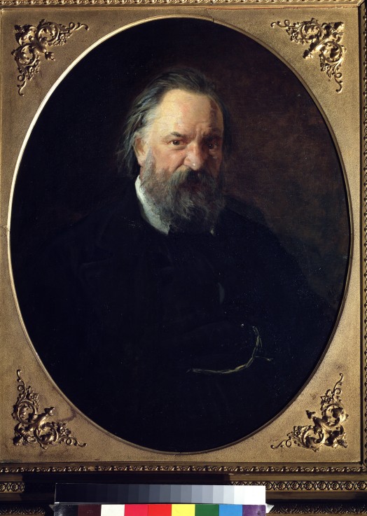 Portrait of the author Alexander Herzen (1812-1870) de Nikolai Nikolajewitsch Ge