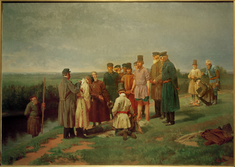 Visitierung eines Ertrunkenen de Nikolaj Dmitrijewitsch Dmitrijew-Orenburgski