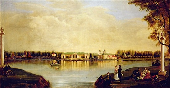View of the Kuskovo Palace. 1839 de Nikolay Ivanovich Podklyuchnikov