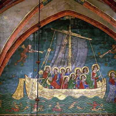 Peter's Ship: Storm on Lake Tiberias, after Giotto's 'Naviglia' (wall painting) detail of 106073 de 