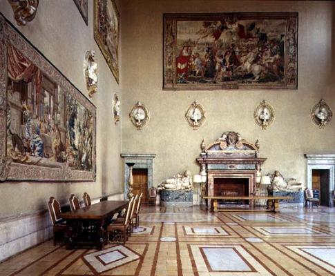 The 'Sala delle Fatiche d'Ercole' (Hall of the Labours of Hercules) designed by Antonio da Sangallo de 