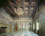 The 'Sala delle Prospettive' (Hall of Perspective) designed by Baldassarre Peruzzi (1481-1536) c.151