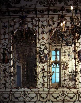 The 'Salottino di Porcellana' (Hall of Porcelain) designed for the Villa Reale in Portici by S. Fisc de 