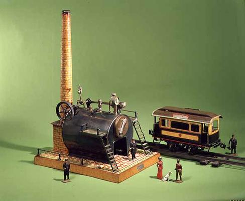 31:Bing stationary steam engine, c.1902; Carette street car, c.1904 de 