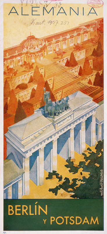 Brandenburg Gate , Spanish poster de 