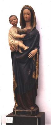 Madonna and Child, Italian, School of the Marches, 15th century (polychrome wood) (see also 80288) de 