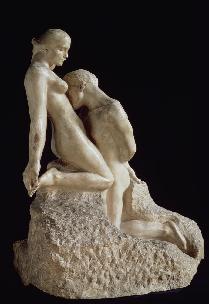 The Eternal Idol by Auguste Rodin (1840-1917), c.1889 (marble) (see also 83648) de 