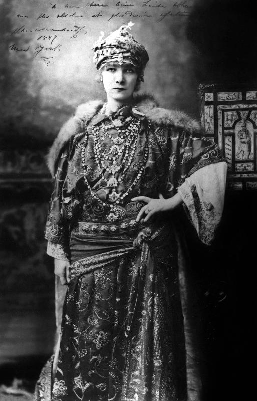 Actress Sarah Bernhardt in New York de 