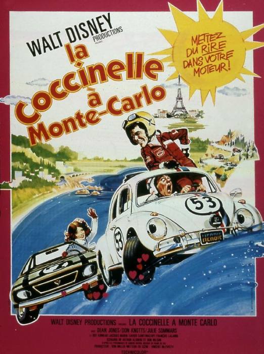 Affiche du film La coccinelle a Monte carlo 1977 de VincentMcEveety avec Dean Jones Don Knotts et Ju de 