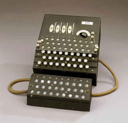 A German Enigma Machine, Numbered 853 de 