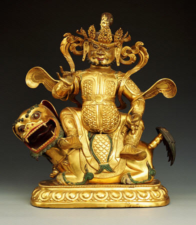 A Gilt-Bronze Figure Of Vaisravana, 17th/18th Century de 
