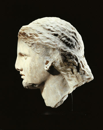 A Greek Marble Female Head In Profile de 