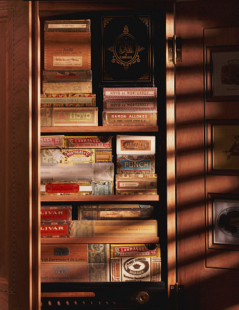 A Hand Made Cedar Armoire Containing Boxed Cigars de 