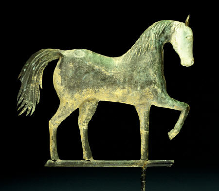 A Molded Copper And Cast Zinc Horse Weathervane de 
