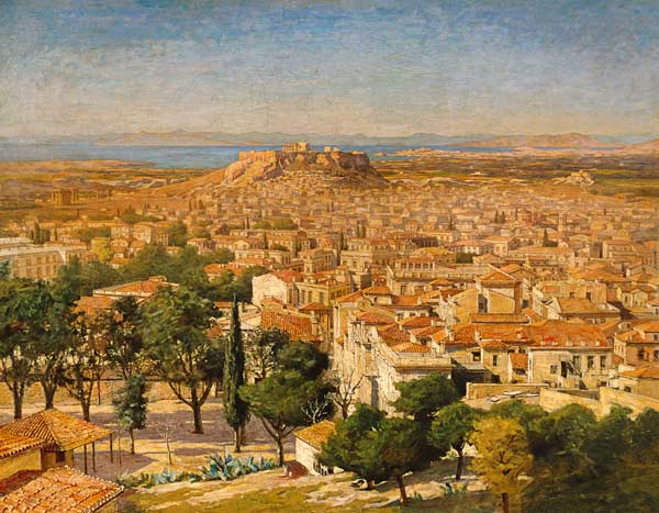 An Extensive View Of Athens With The Acropolis de 