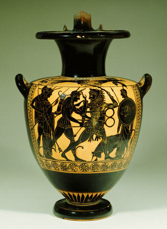 An Attic Black-Figure Amphora, With Herakles Fighting Apollo For The Sacred Bronze Tripod Of Delphi de 