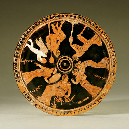 An Attic Red-Figure Pyxis (Type C), Seen From Above de 