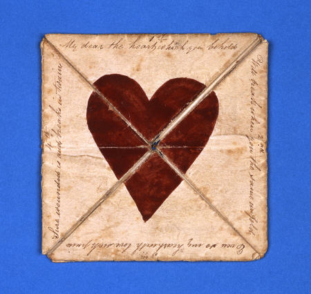 An Early Hand-Made Puzzle Purse Valentine, Circa 1790 de 