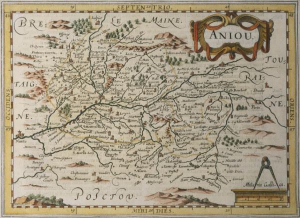 Anjou , Maps de 