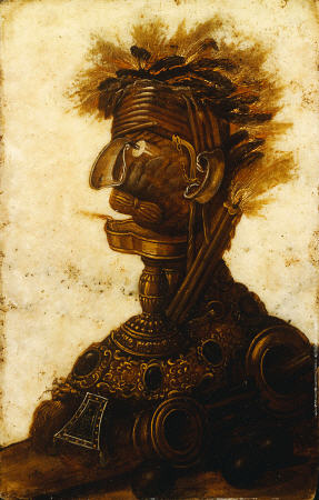 Anthropomorphic Heads Representing One Of The Four Elements - Fire de 